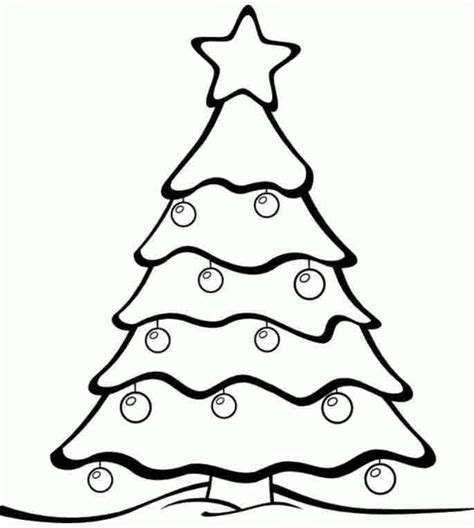 Big Christmas Tree Coloring Pages Coloring Home