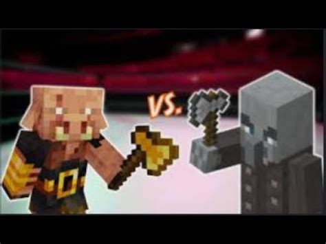 Vindicator Vs Piglin Brute YouTube