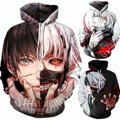 Buy 3d Anime Tokyo Ghoul Kaneki Ken Sweatshirts Unisex Thin Long Sleeve