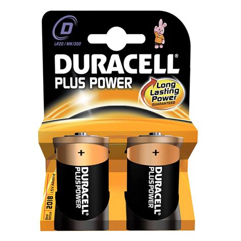 Duracell D Battery 2 Pack Lr20mn1300 Force 4 Chandlery