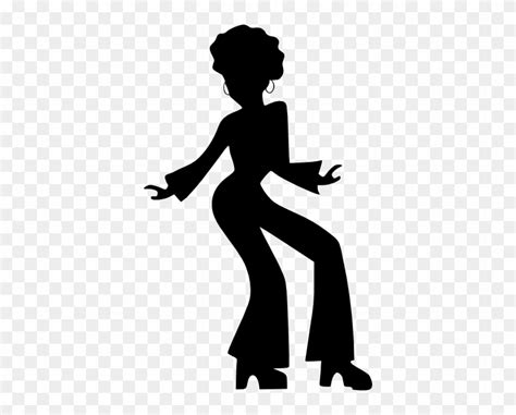 Afro Silhouette Clip Art Disco Dancer Clip Art Free Transparent Png