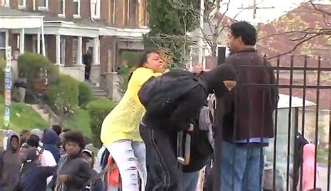 Baltimore Mom Tries To Stop Son From Rioting