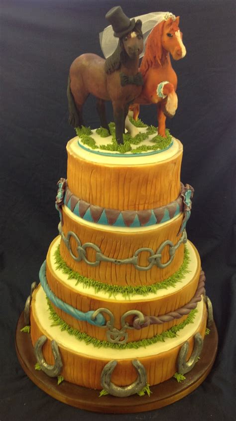 Horse Wedding Cake Country Wedding Cakes Wedding Cake Diy Decorating