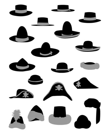 Collection Of Hats — Stock Vector © Pablonis 3693972
