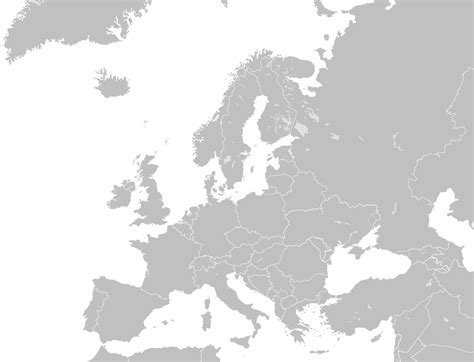 Map of europe without national borders. File:Blank map of Europe (with disputed regions).svg - Wikimedia Commons