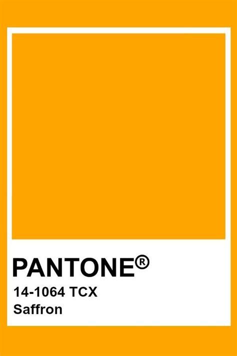 Pantone Saffron Pantone2020 Pantone Saffron Pantone Colour Palettes