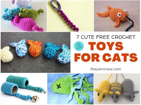 7 Cute Free Crochet Toys For Cats The Yarn Crew