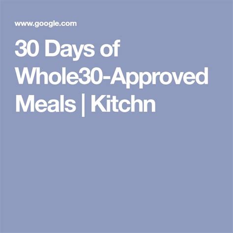 Heres A Full 30 Days Of Whole30 Approved Meals In 2020 Whole 30