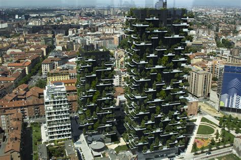 Spectacular View Of Bosco Verticale View From The Unicredit Tower