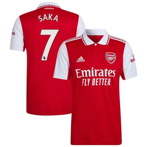 Maillot Arsenal Domicile 2022 2023 Saka Foot Soccer Pro