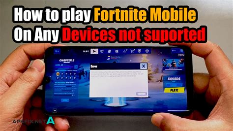 How To Play Fortnite Mobile On Any Devices Not Suported Apk Fix