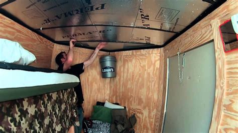 New 6x10 Enclosed Trailer Conversion Project Insulating And Pane