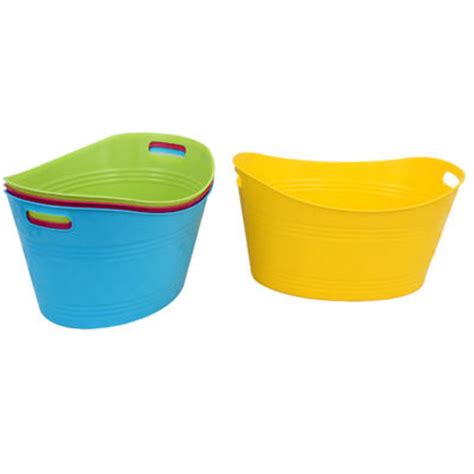 Wholesale Plastic Oval Tub With Handles 1825l Assorted