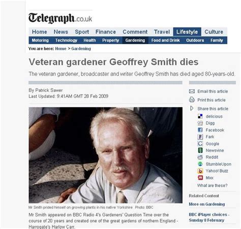 Gardener Geoffrey Smith Dies
