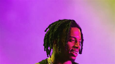 Playboi Carti In Purple Background Wearing Chains On Neck Hd Music