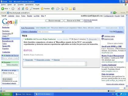 La sencillez y facilidad de gmail en todo tipo de dispositivos. mariamarchan4@gmail.com: Correo electronico y sus partes