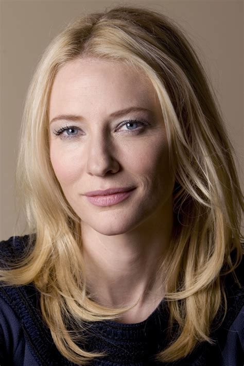 Cate Blanchett Actress Blonde Blue Eyes Women Pink Lipstick Portrait Display Closeup