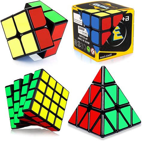 Buy Roxenda Speed Cube Set Speed Cube Bundle Of 2x2 3x3 4x4 And Pyramid Cube Smoothly Magic