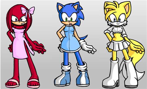 Team Sonic As Girls By Bunnieprower On Deviantart
