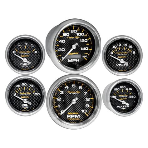 Classic Dash® 107950511 6 Gauge Instrument Cluster Kit With Autometer