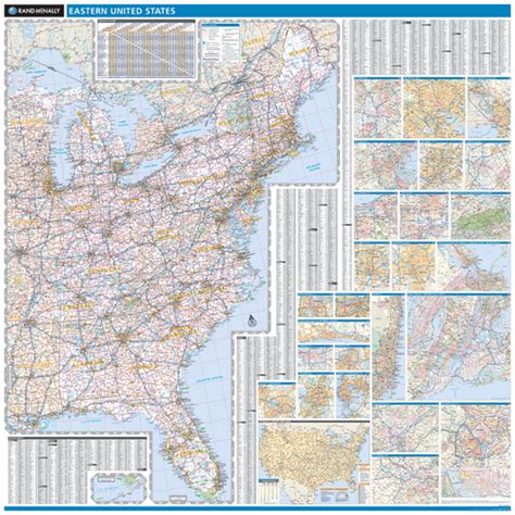 Rand Mcnally Proseries Regional Wall Map Eastern United States