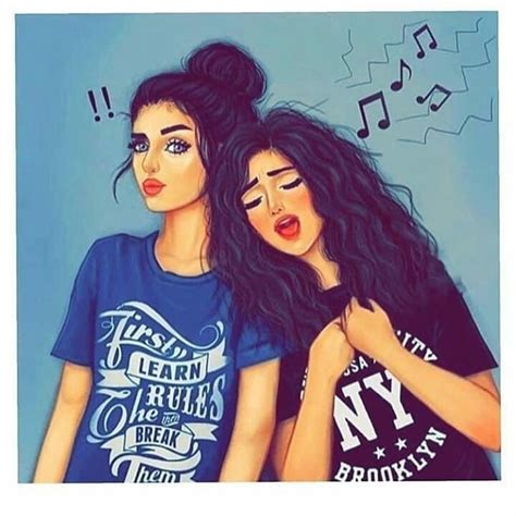 Pin By Amna On ‿ сʌʀтõ̃õи S Cute Girl Drawing Best Friend