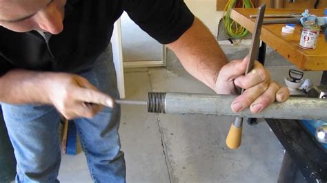 The current one is connected to pvc pipe. DIY Plumbing Basics - Galvanized and PVC Pipe - YouTube