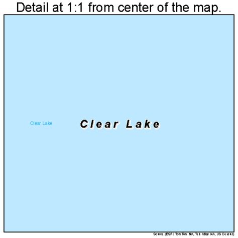 Clear Lake Indiana Street Map 1813438