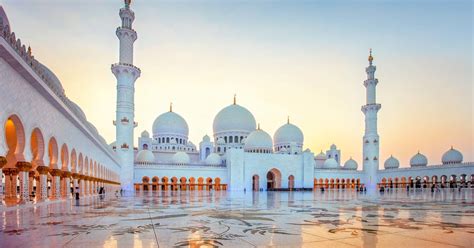 The city of abu dhabi is located on an island in the persian gulf, off the central west coast. Abu Dhabi Sheikh Zayed Mosque Half-Day Tour from Dubai ...