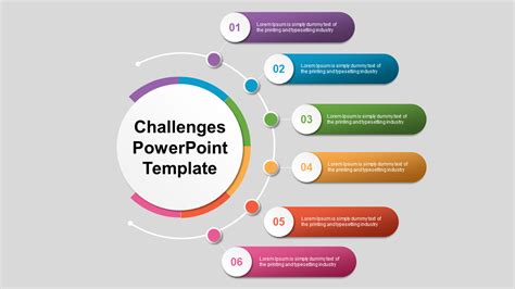Challenges PowerPoint Template And Google Slides With Node