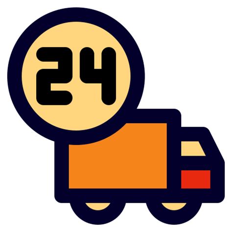 24 Hours Delivery Free Icon