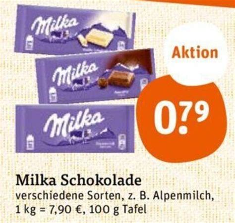 Milka Schokolade 100 G Tafel Angebot Bei Tegut