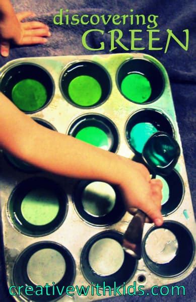 For your wallet and the planet. Discovering Green with Water Play - Preschool Color Activity