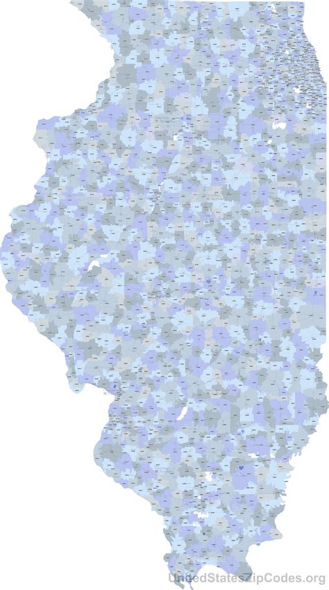 Zip Codes Northern Illinois Map