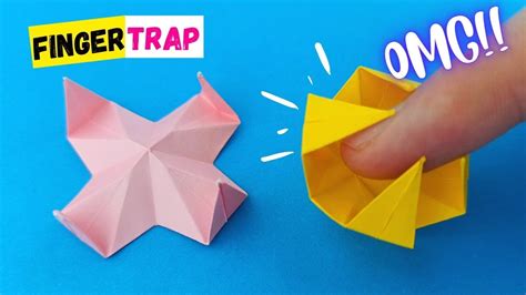 How To Make Diy Origami Finger Trappaper Finger Traporigami Fidget Toy