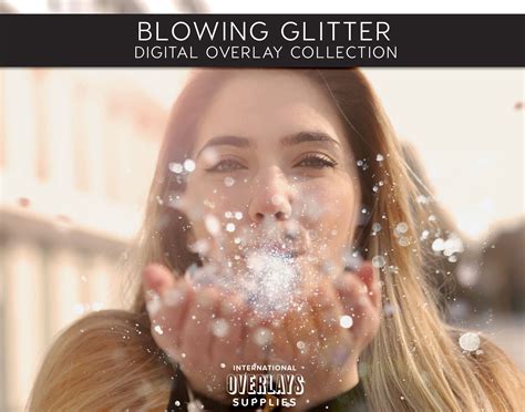 65 Blowing Glitter Overlays Photoshop Overlays Glitter Etsy Canada