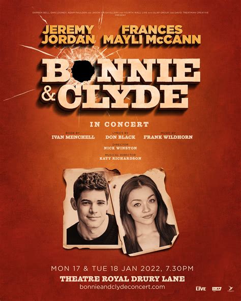 News Bonnie Clyde The Musical In Concert To Be Filmed Love London