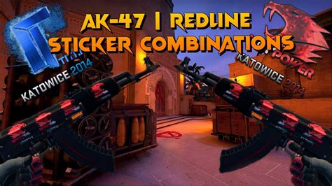 Ak 47 Redline Sticker Combinations Cheap To Expensive Youtube