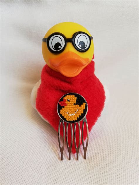 Rubber Duck Decorative Hair Comb Duckling Hair Pin Yellow Etsy