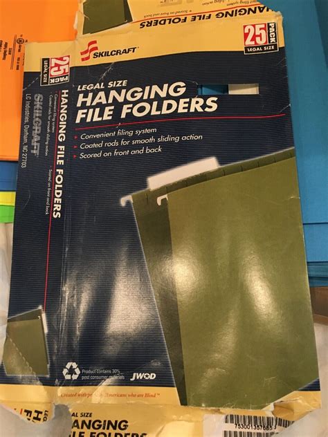 Skilcraft Hanging File Folders Lot Of 75 Folders Ebay