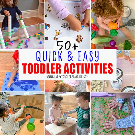 50 Easy Toddler Activities Happy Toddler Playtime
