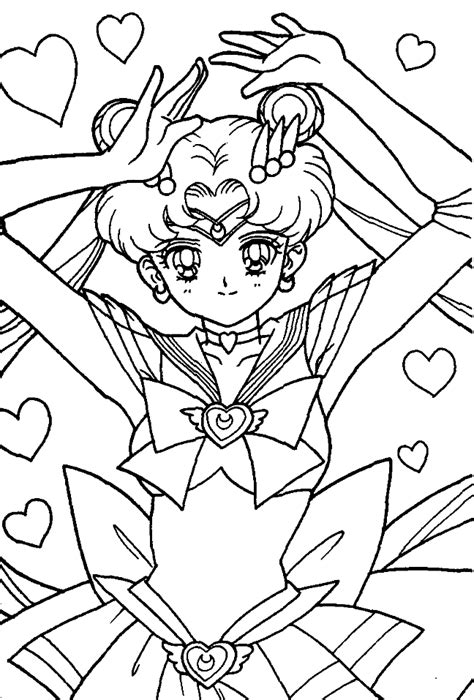 Sailor Moon Coloring Pages To Print Coloring Home