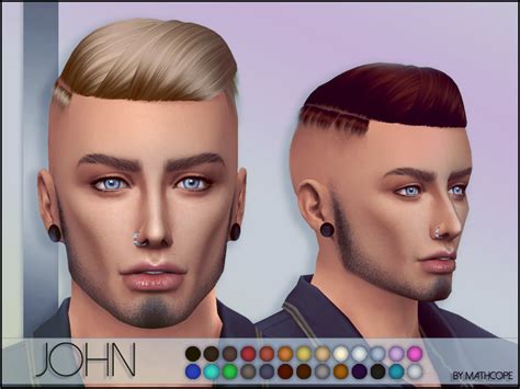 The Sims Resource Mathcope John Hair