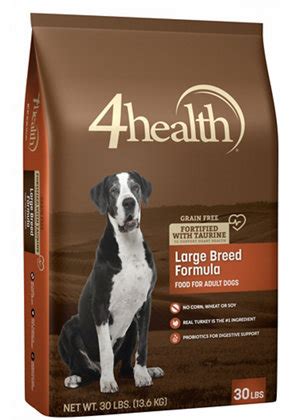 Jun 07, 2021 · 4. 4health Grain-Free Large Breed Formula Adult Dog Food, 30 ...