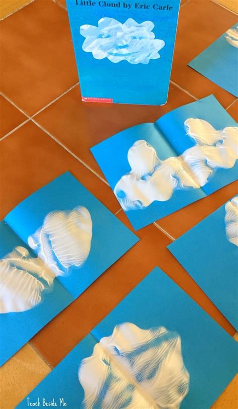 Ink Blot Cloud Shapes: Craft for Little Cloud Book | Weather activities