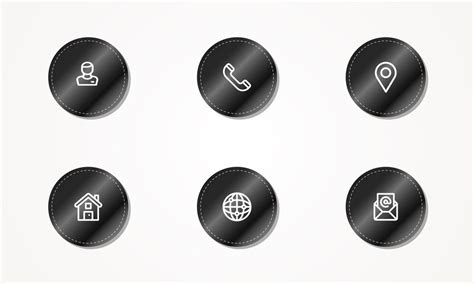 Premium Vector Set Of Business Icons In Black Background Color