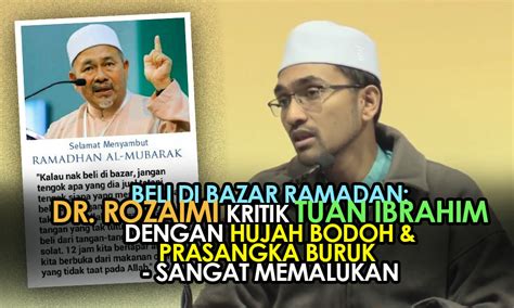 Adakah ada doa selepas iqomah? Beli Di Bazar Ramadan: Dr. Rozaimi Kritik Tuan Ibrahim ...