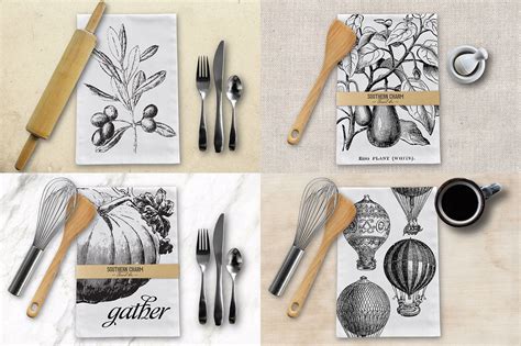 Download Tea Dish Towel Mockup By Avalon Rose Design ...