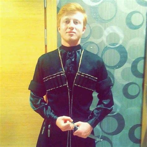 Young Circassian Man In Traditional Wear Geleneksel Kıyafetli Çerkes