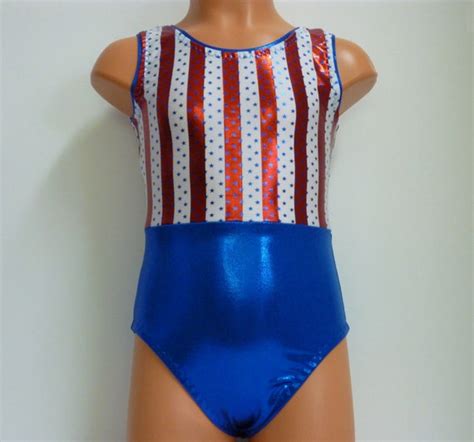 Patriotic Gymnastic Or Dance Leotard Sizes By Leapingleotards1